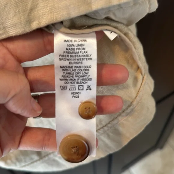 Quince 100% European Linen Blazer, size L - Picture 3 of 6